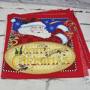 Cranston Mary Englebreit Night Before Christmas Pre-Cut Storybook Fabric Holiday